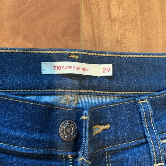 Levi's 710 super skinny denim jeans, women's 29 - Picture 2 of 6